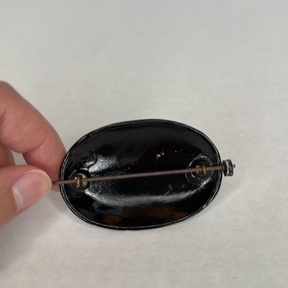 Antique Victorian Black Faceted Jet Glass Mourning Hat Pin 12" - Picture 2 of 6